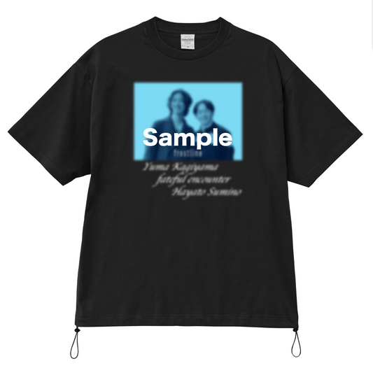 【鍵山優真×角野隼斗】コラボリラックスフィットTシャツ(ブラック)　※受注生産